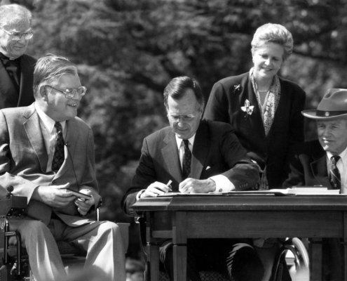 bush signing ada