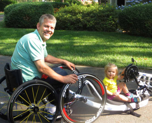 mike savicki in wheelchair