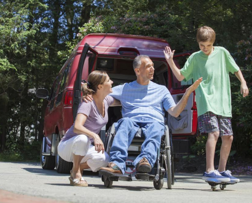 wheelchair van shopping