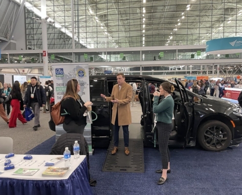 Trevor speaking to attendees at APTA